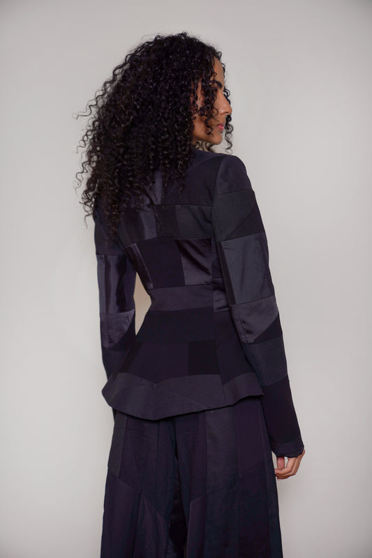 Collarless Puzzle Jacket