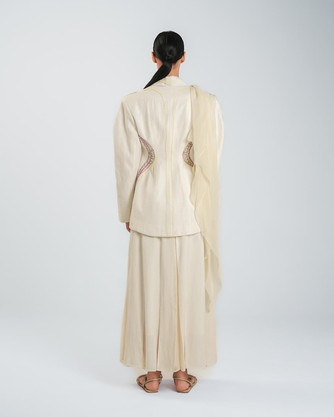 #5 Embroidered Linen Skirt