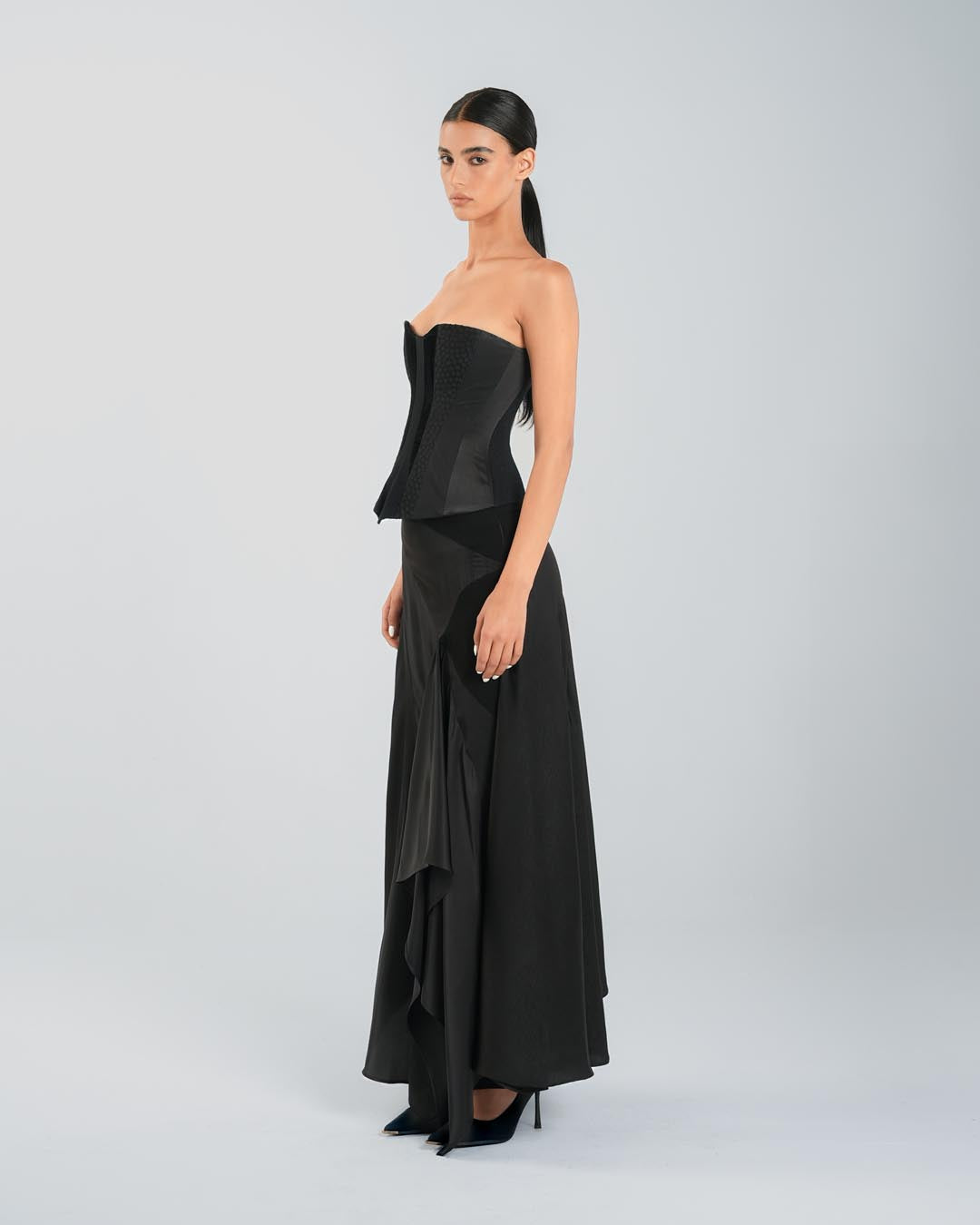 #6 Draped Silk Skirt