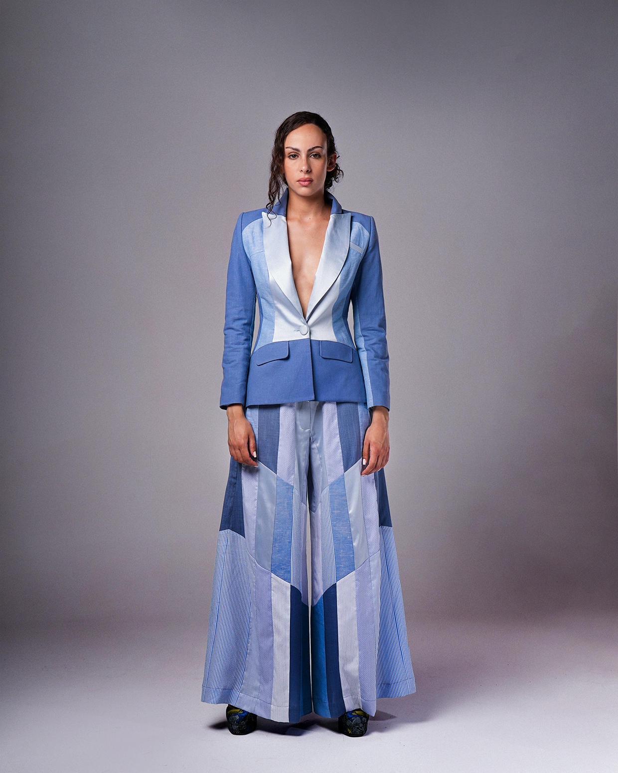 #15 Patchwork Blue Jacket
