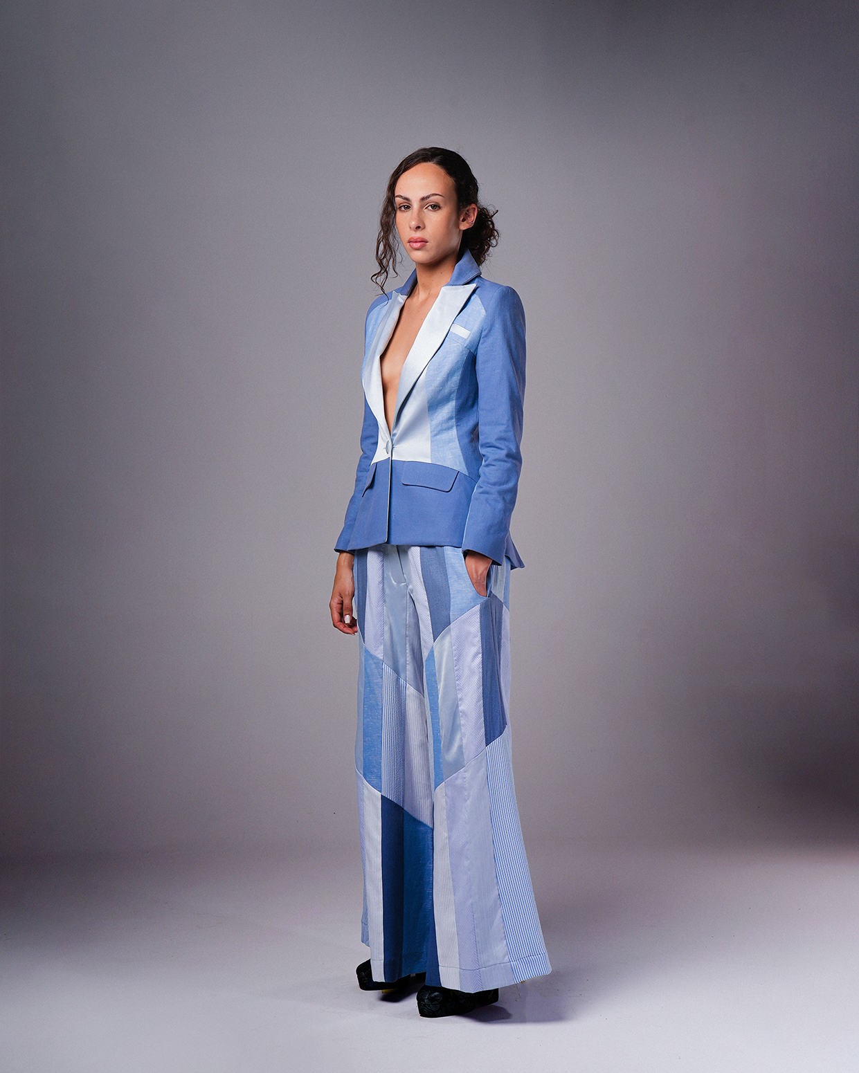 #15 Patchwork Blue Jacket