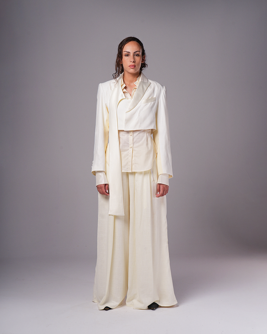 #12 Asymmetrical Cropped Blazer
