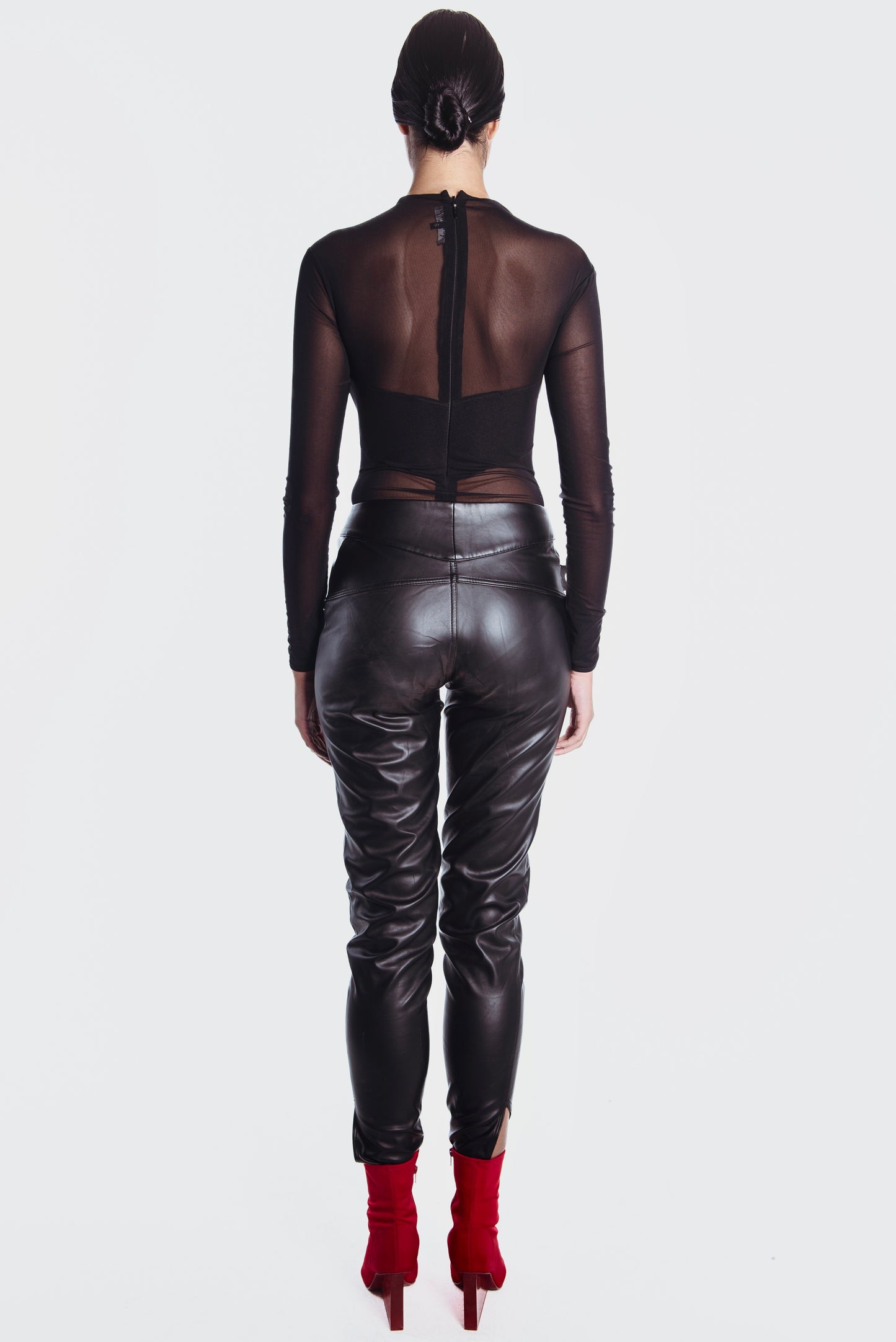 Wahat Bahariya Faux Leather Pants