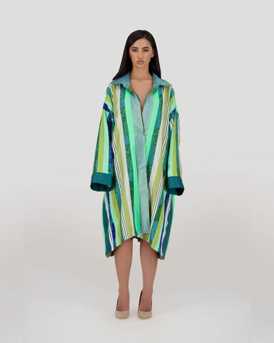 Hanuma Green Kimono