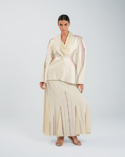 #5 Embroidered Linen Skirt