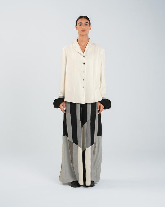 #7 Black and White Pants