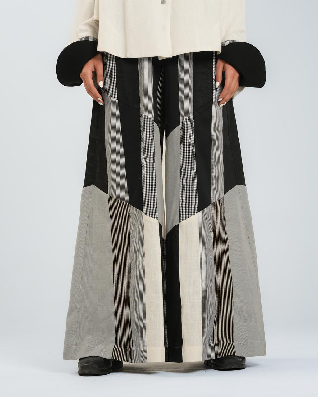 #7 Black and White Pants