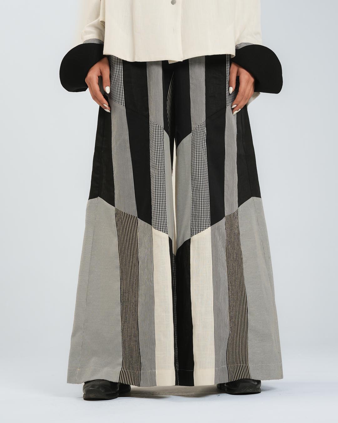 #7 Black and White Pants