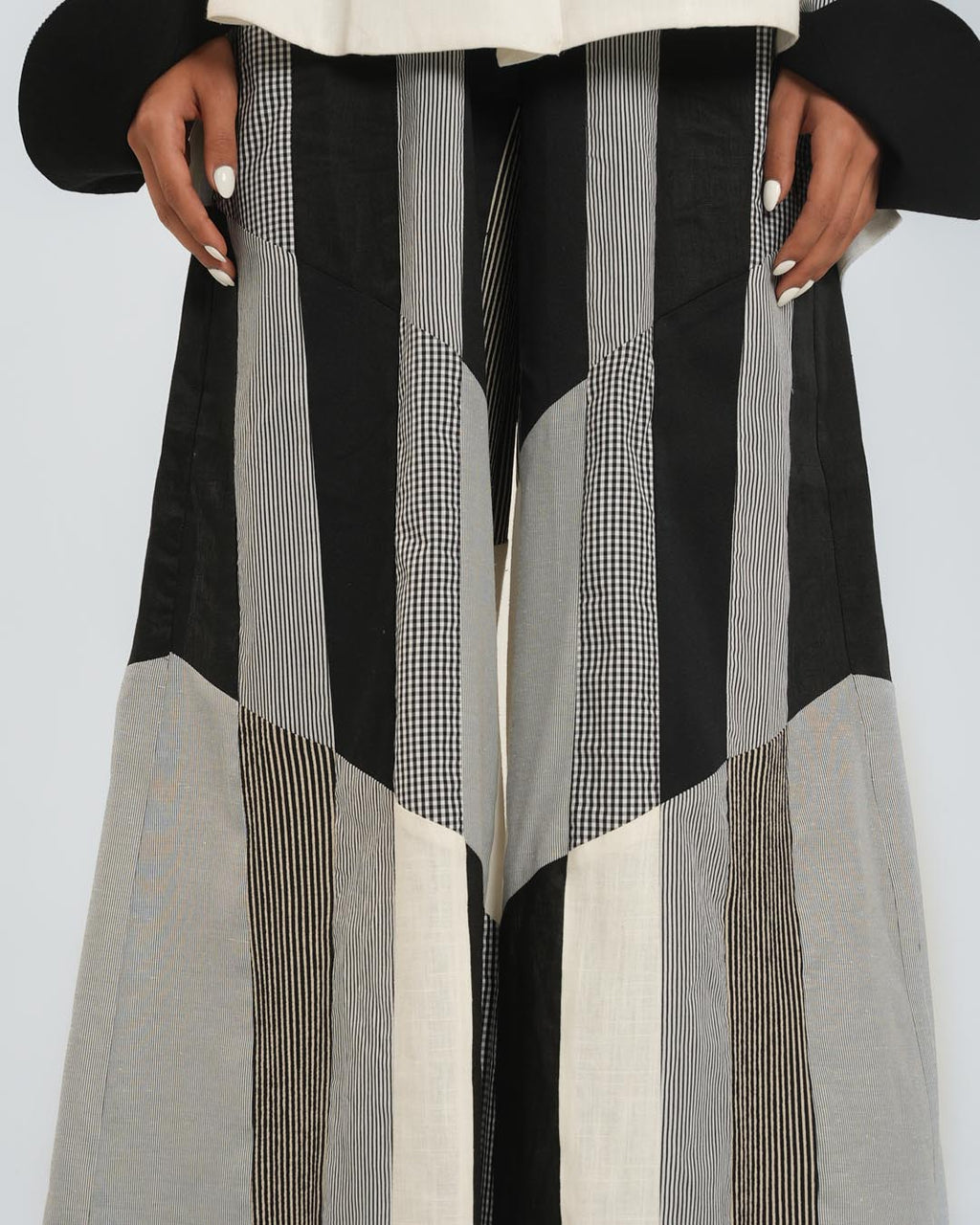 #7 Black and White Pants