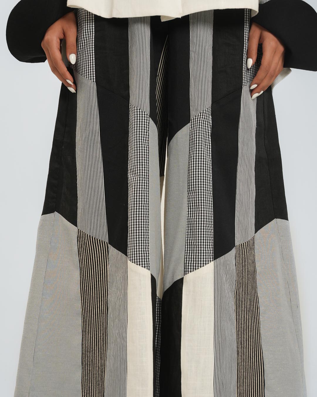 #7 Black and White Pants