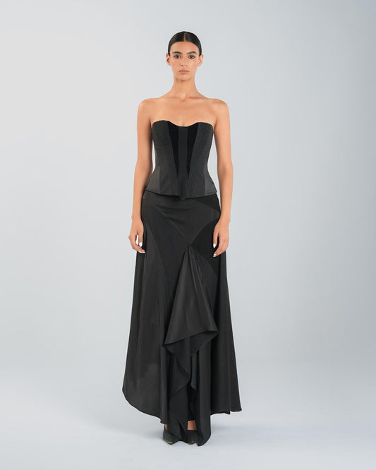 #6 Draped Silk Skirt