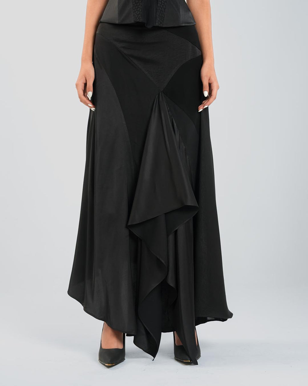 #6 Draped Silk Skirt