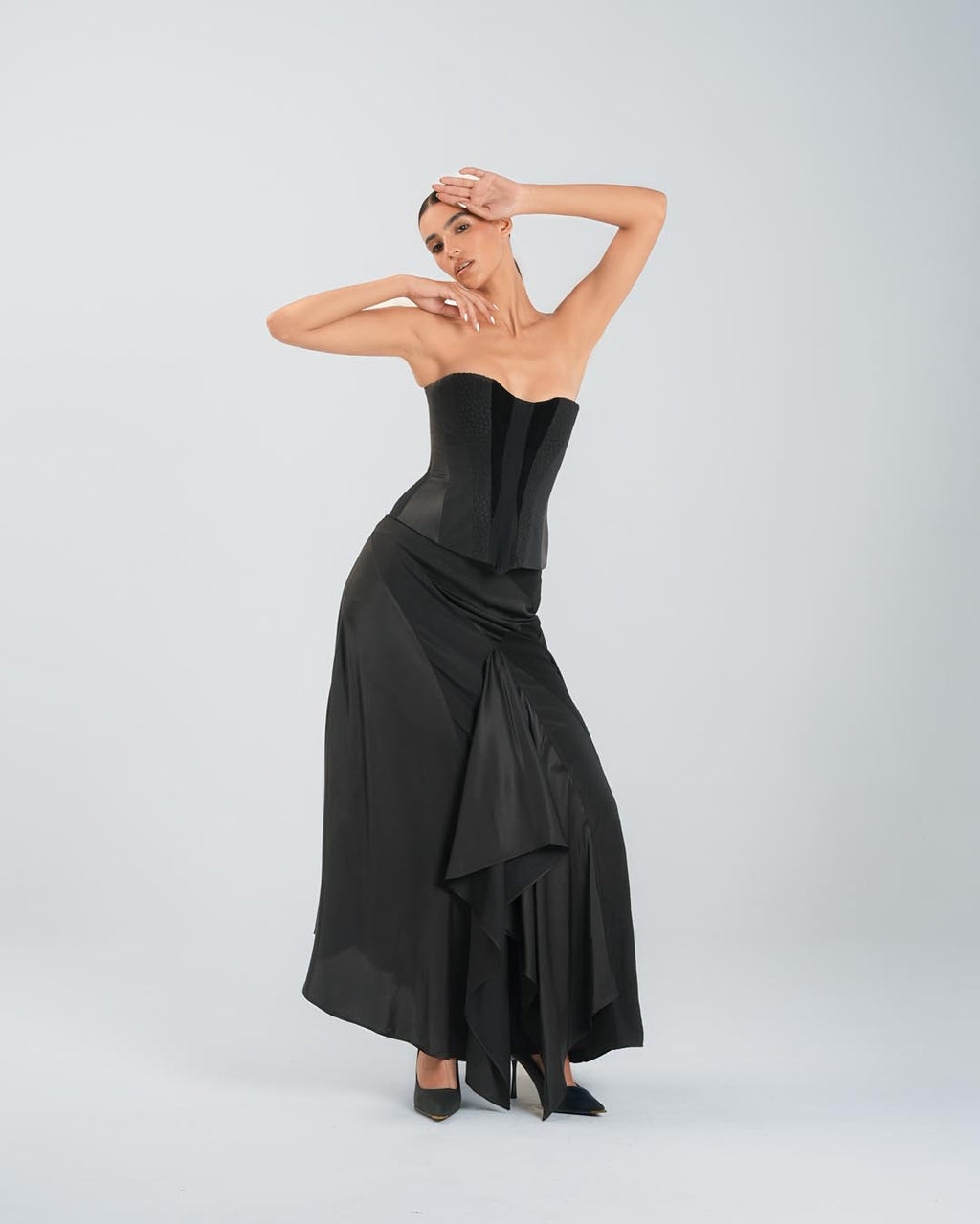 #6 Draped Silk Skirt