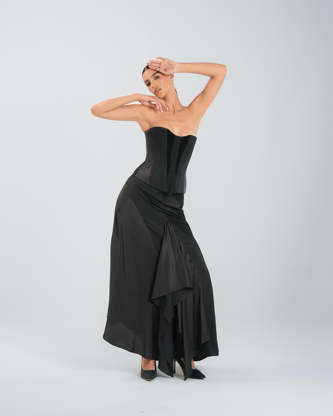 #6 Draped Silk Skirt