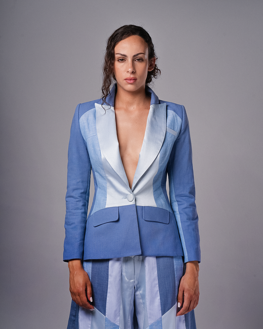 #15 Patchwork Blue Jacket