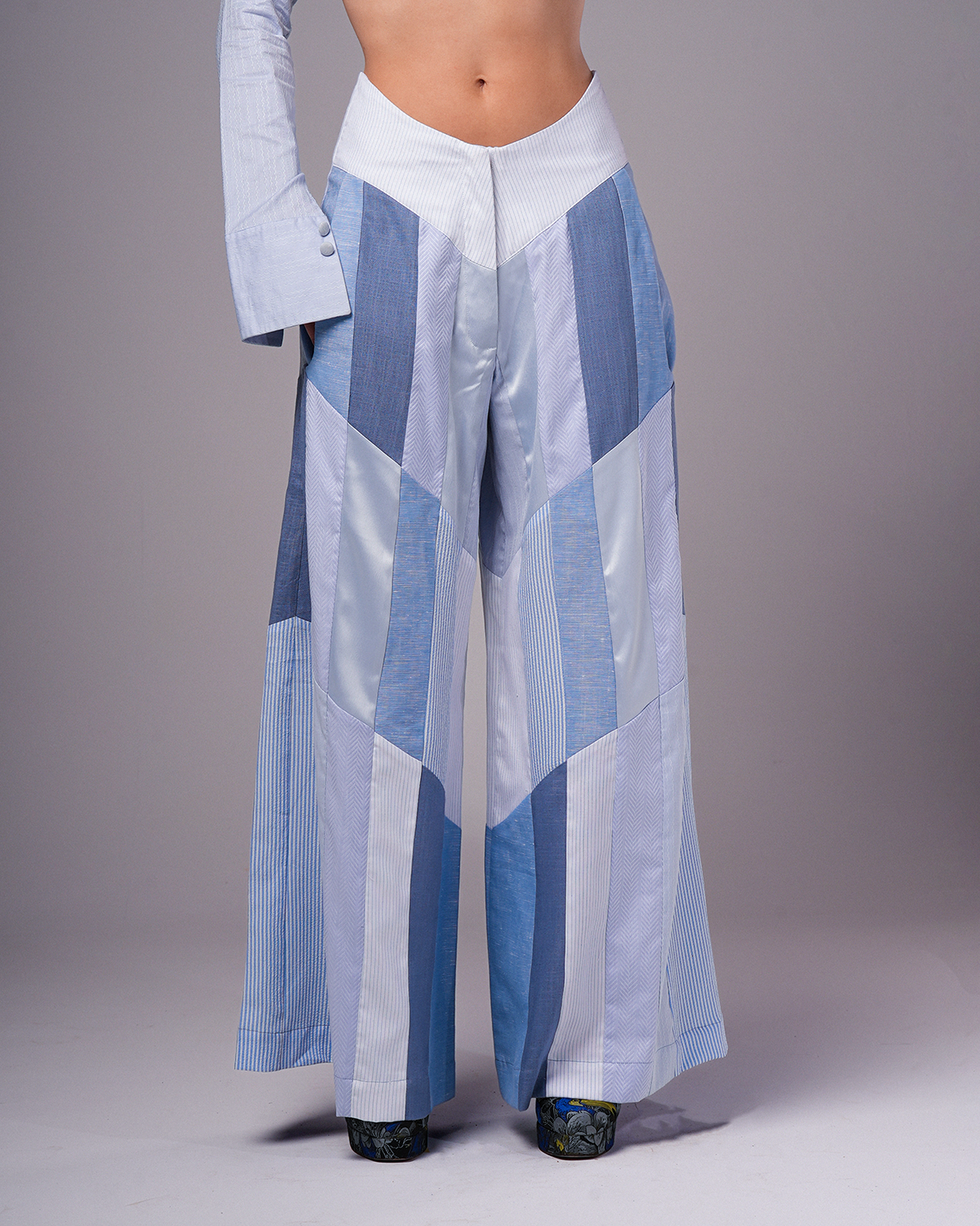 #15 Patchwork Blue Pants