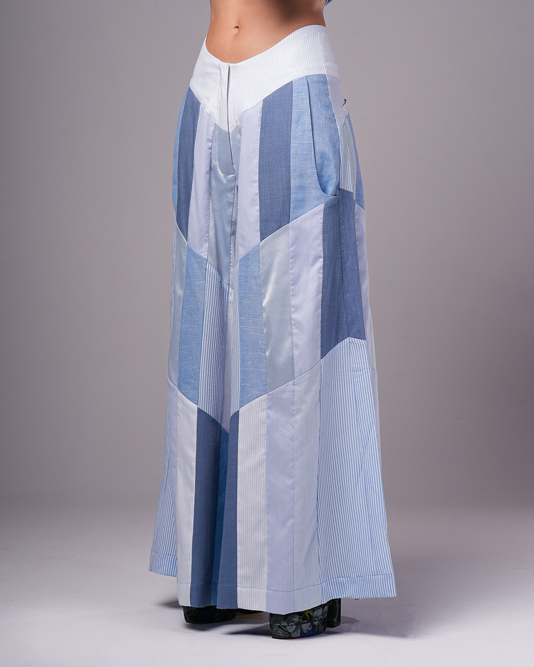 #15 Patchwork Blue Pants