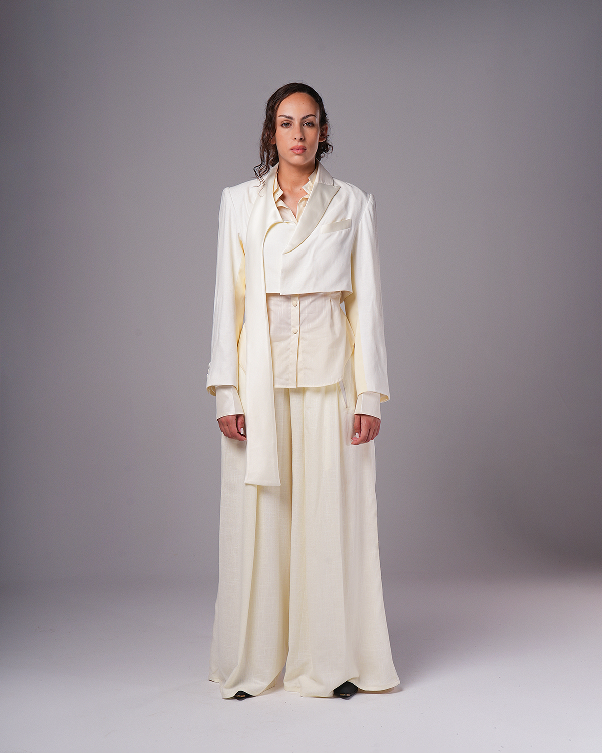 #12 Asymmetrical Cropped Blazer