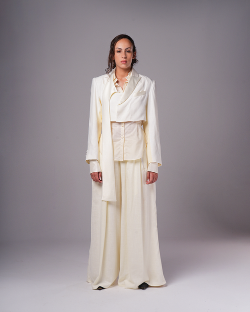 #12 Asymmetrical Cropped Blazer
