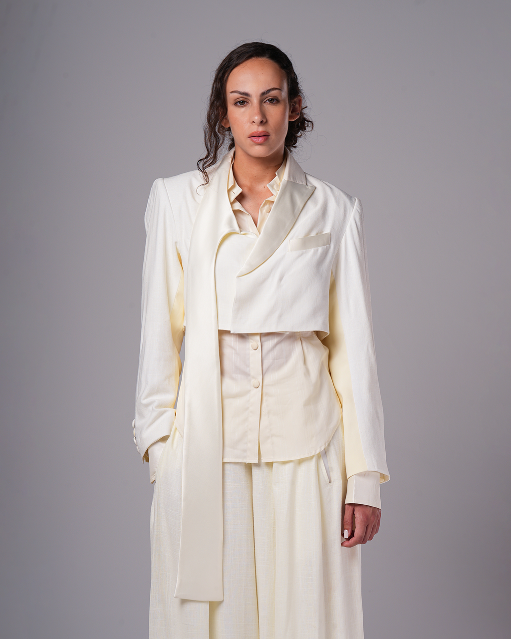 #12 Asymmetrical Cropped Blazer