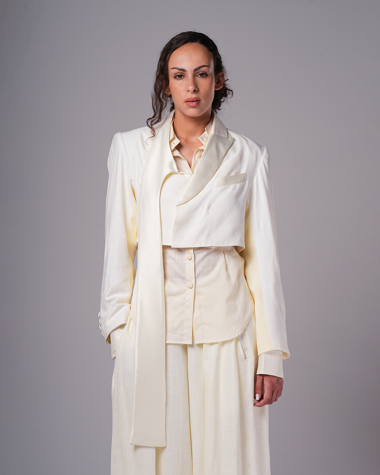 #12 Asymmetrical Cropped Blazer