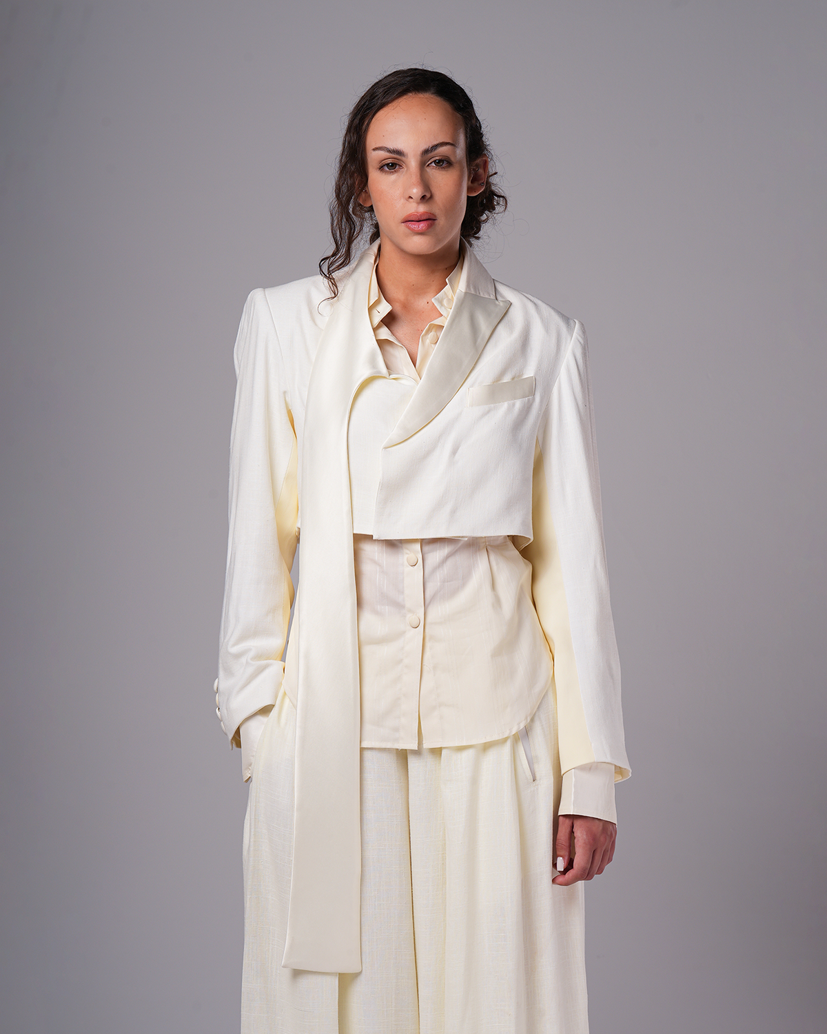 #12 Asymmetrical Cropped Blazer