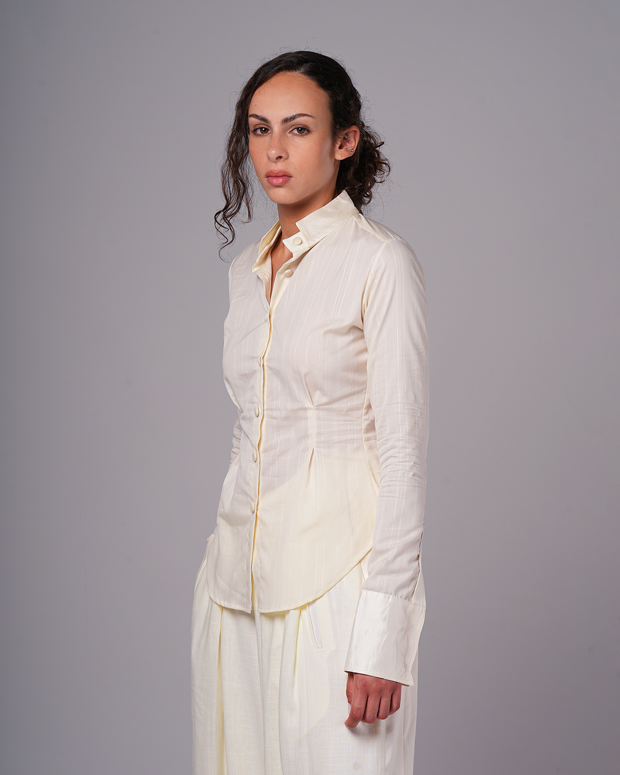 #12 Fitted Double Collar Shirt