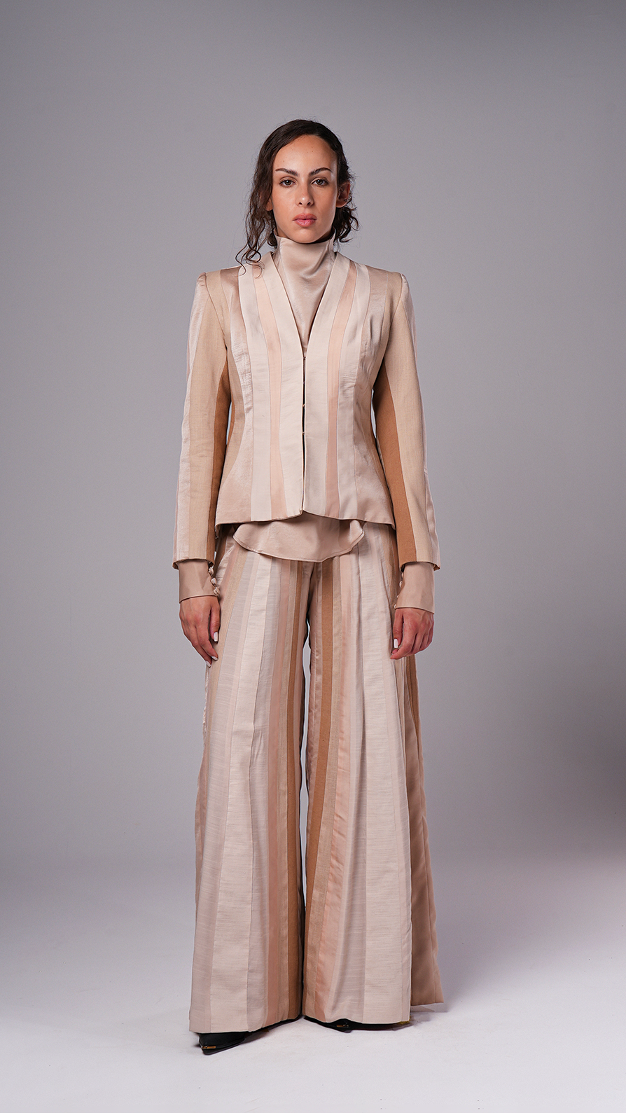 #11 Panelled Nude Blazer