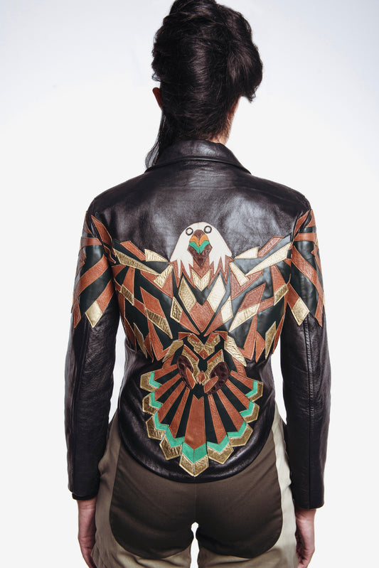Fayoum Eagle Leather Jacket