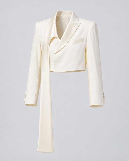 #12 Asymmetrical Cropped Blazer