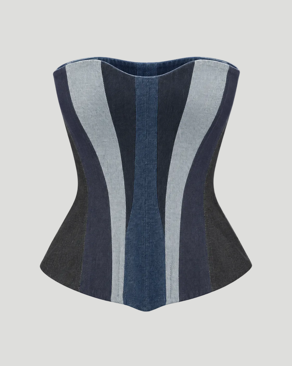 The Sculpted Denim Corset