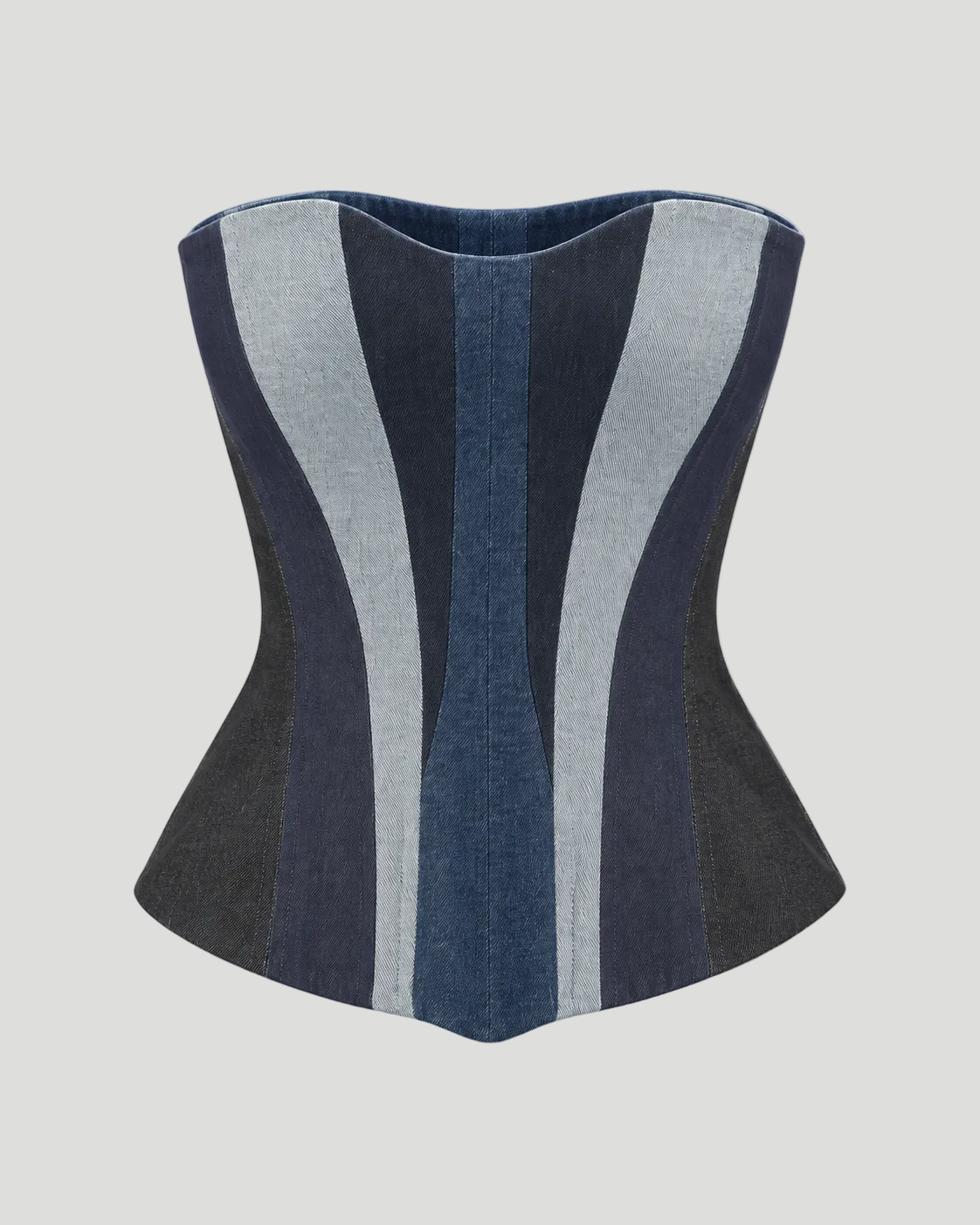 The Sculpted Denim Corset