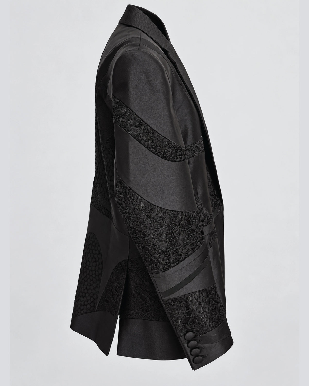Black Patchwork Blazer