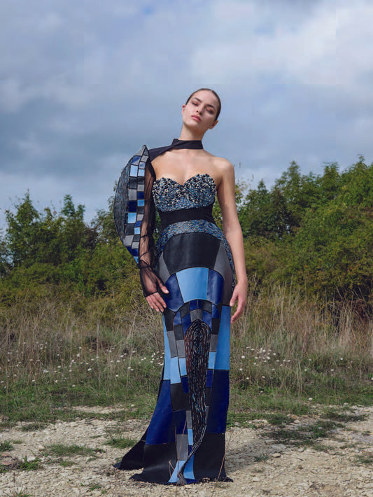 BLUE MORPHO Gown